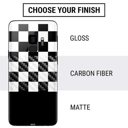 Checkerboard Split Galaxy S9 Skin